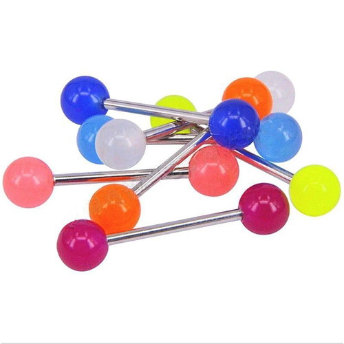 Piercing earrings pack of 10, new, acrylic