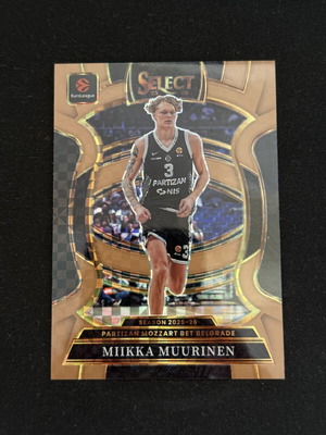 Κάρτα Panini Euroleague Select 25/26 Miikka Muurinen Bronze Checker Prizm καινούργια