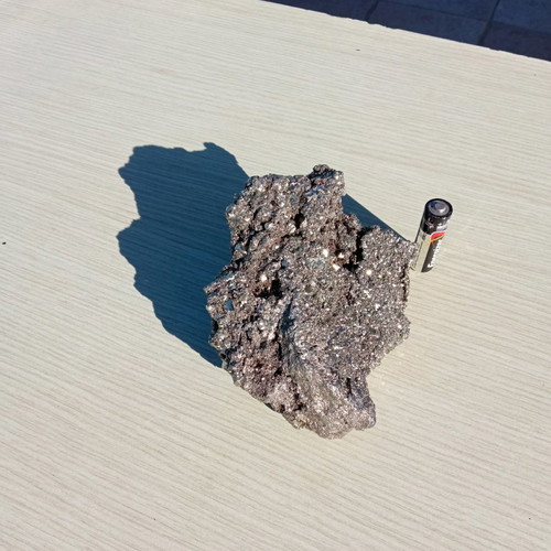 Pyrite mineral used, stone 13x10 cm, 1052 g