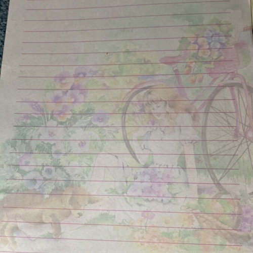 Letter sheets like new, pack of 9, scented from 1990