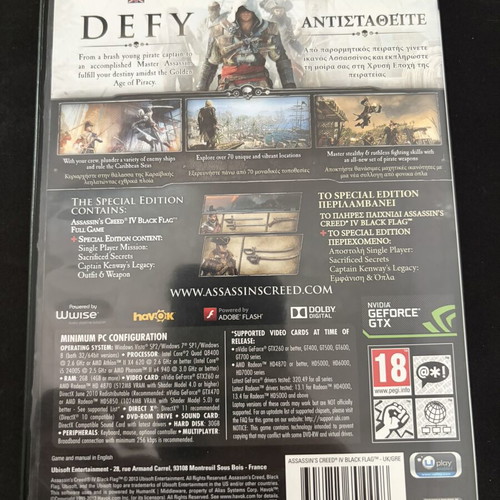 Assassins Creed Black Flag PC like new