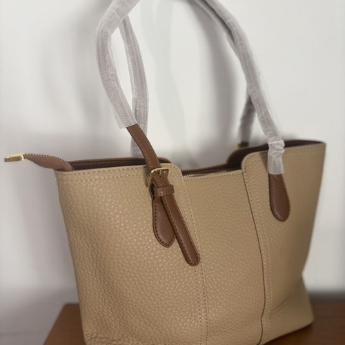 Beige Tote Handbag new with teddy bear charm