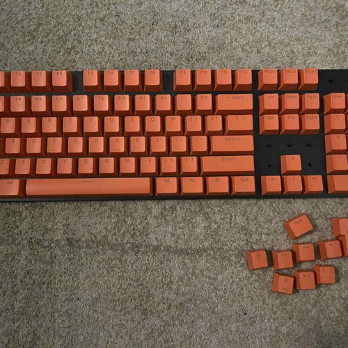 Σετ πορτοκαλί keycaps για μηχανικά πληκτρολόγια καινούργιο