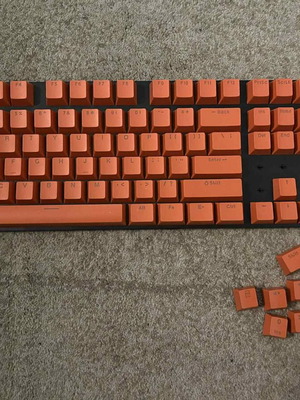 Σετ πορτοκαλί keycaps για μηχανικά πληκτρολόγια καινούργιο