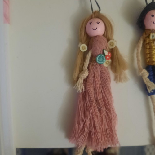 Handmade Girl Keychain Small