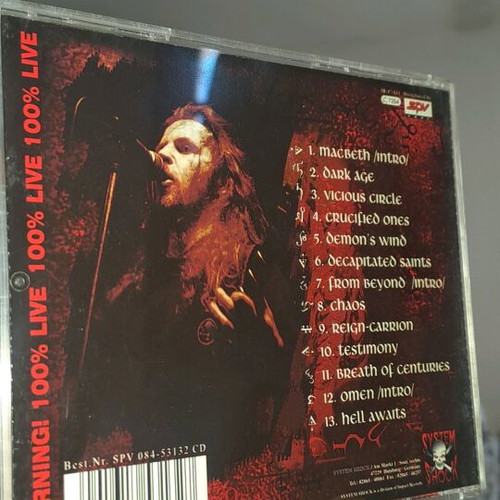 The Darkest Age Live '93 CD used, metal