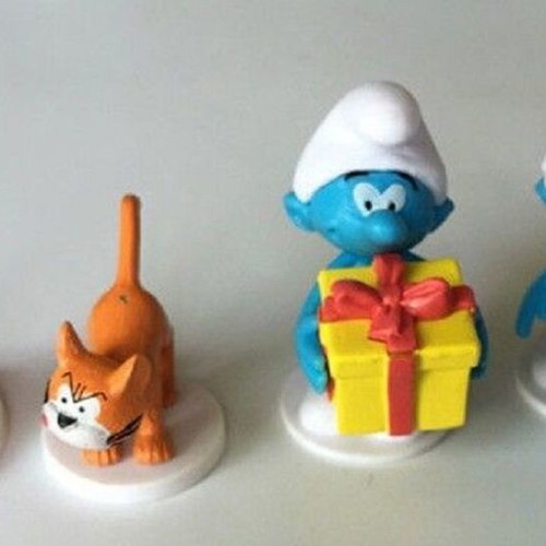 Smurfs collectible figures set like new, PVC material