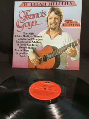 16 Dream Melodies Francis Goya vinyl like new, rock