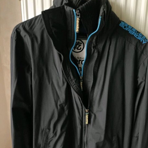 Superdry men's windcheater medium like new, black