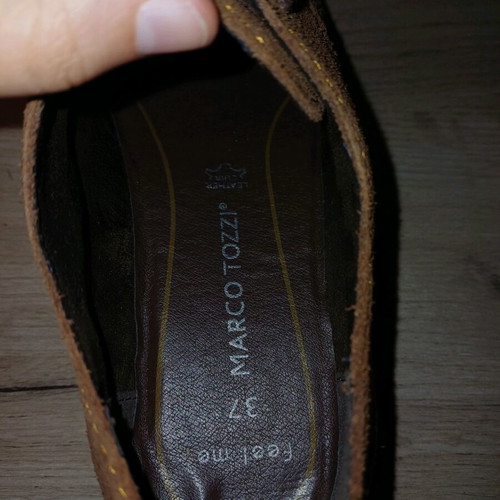Marco Tozzi women's suede Oxford shoes like new, size 37