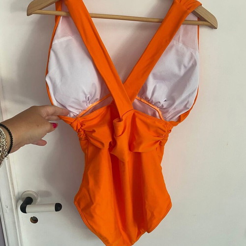 Ladies orange swimsuit size M