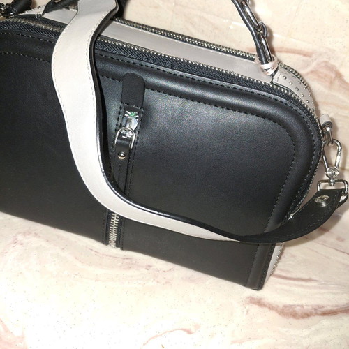 Shoulder bag black and white new