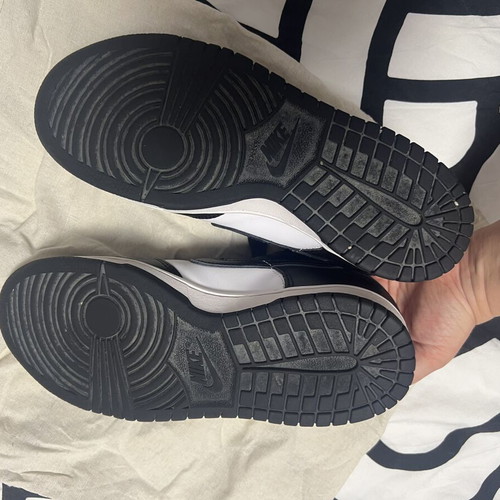 Nike Dunk Low sneakers, size 38.5, black and white