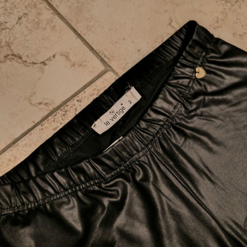 Le Vertige faux leather leggings like new, black, size L