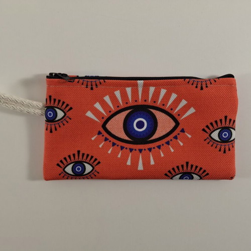 Handmade wallet with eye design, multicolor, new