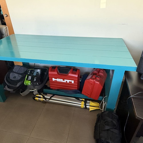 Work table used, dimensions 95x200cm