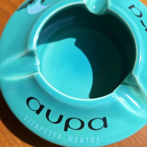 Kerameikos Aura cigarette ashtray in excellent condition with unique vintage color
