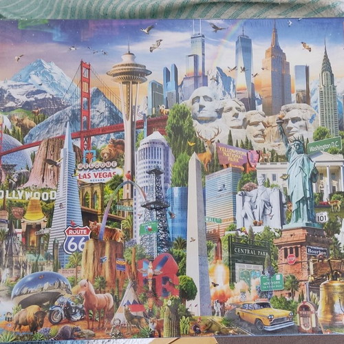 Educa Puzzle USA 1500 pieces new with Fix Puzzle glue