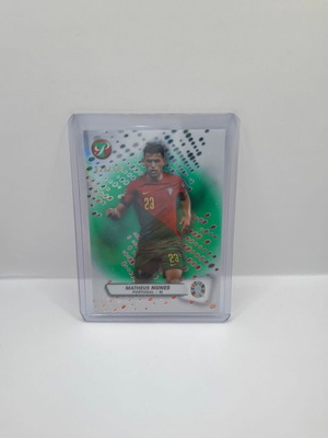 2023 Pristine Road to UEFA Euro 2024 Green Refractor Matheus Nunes card like new