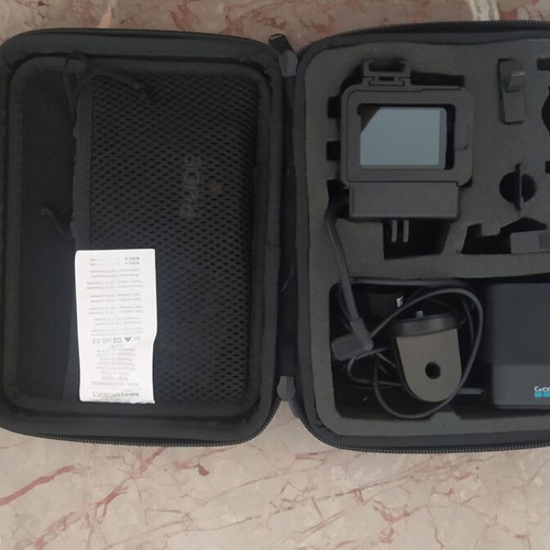 GoPro HERO7 Black camera like new with Mic Adapter and accessories