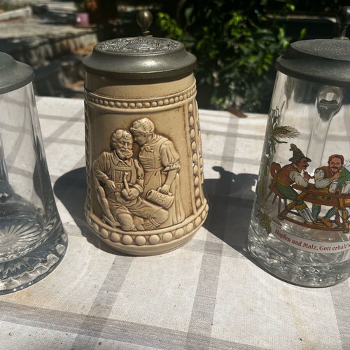 Authentic Czech beer glasses set of 3 like new