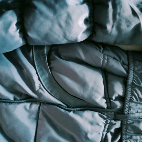 Freshmade long jacket used, blue, size M
