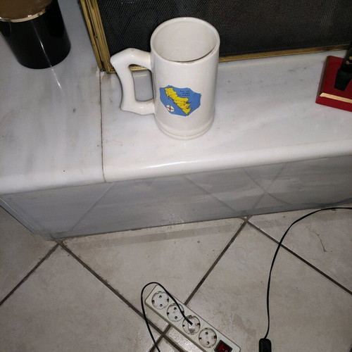 Decorative pitcher with Andros images like new, height 20 cm