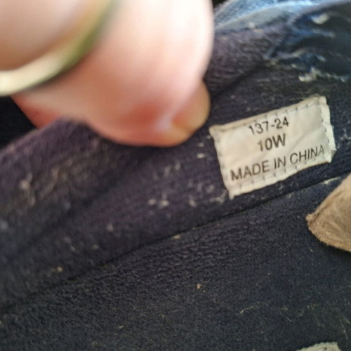Sebago men's denim shoes used, summer style, size 44.5, blue