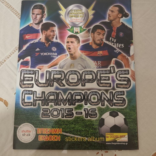 Europe's Champions 2015-16 sticker album, new, The Golden Shop