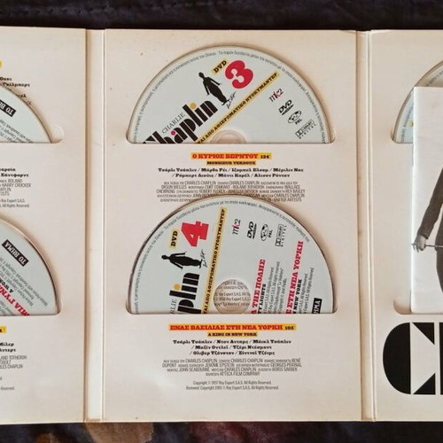 Charlie Chaplin box set 5DVD 10 classic films used