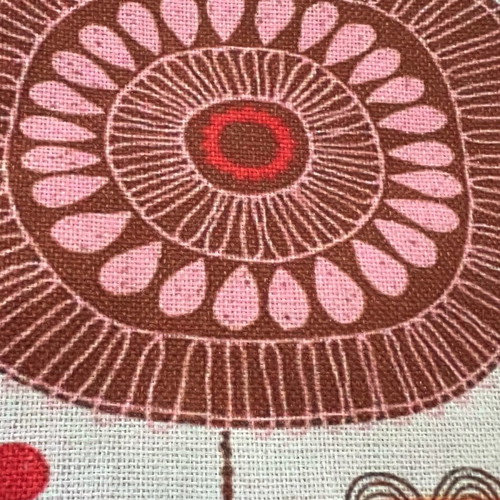 Cushion cover used 45x45 with red pink flower design