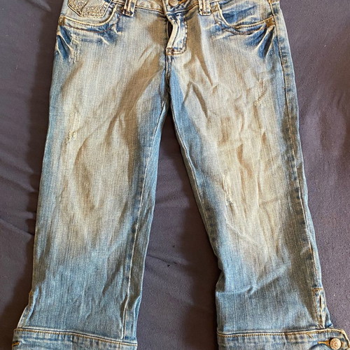Jeans capri pants worn slightly, size 38