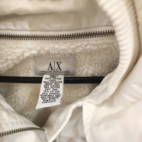 Armani Exchange trench coat like new, white, size M