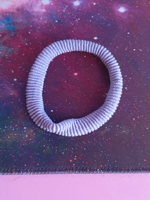 Purple hair tie new, elastic for all hair types