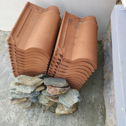 Roman roof tiles new, pack of 26 pieces