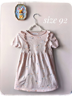 Sinsay girl summer dress used, pink, size 92 cm