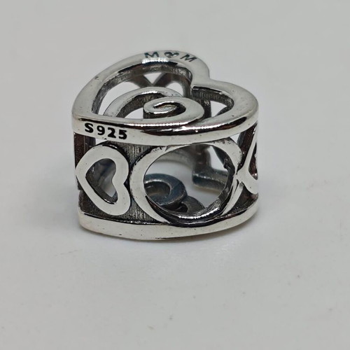 Silver Charm Heart I Love You Forever like new