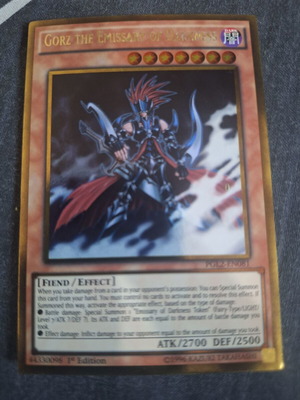 Gorz the Emissary of Darkness 1st Edition Yu-Gi-Oh! card like new