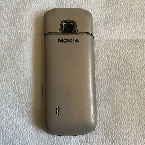 Nokia 2710c-2 mobile phone used, silver, collectible