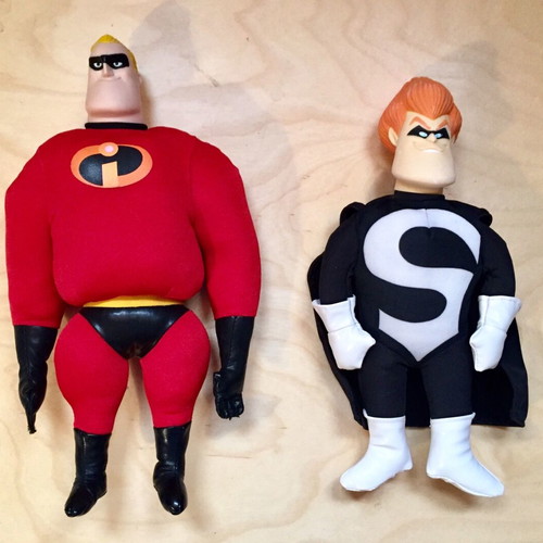 The Incredibles dolls like new, set of 2 from Mc Donald’s 2004