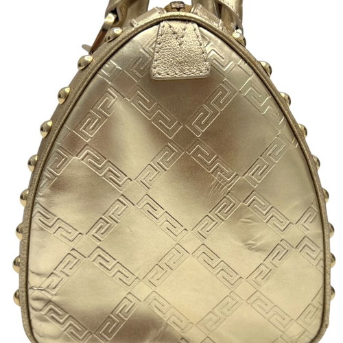 Versace Mirroring Gold Boston Bag
