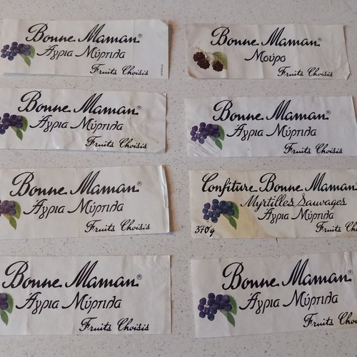 Bonne Maman label used