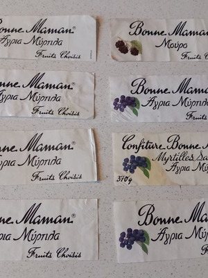 Bonne Maman label used