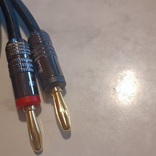 Audio cables for speakers new, 2 pieces 3m OCC copper