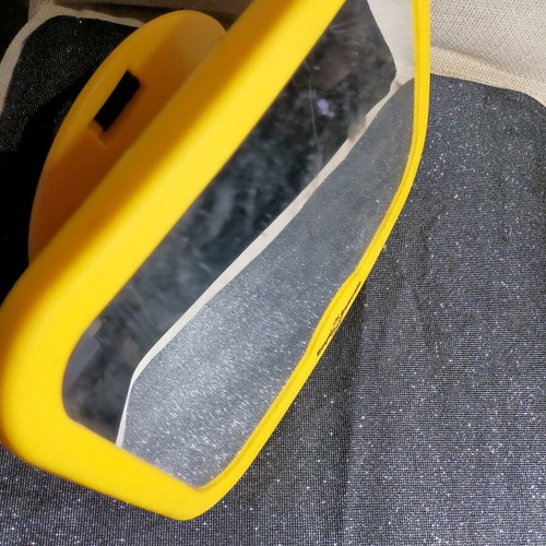 Kid mirror used, yellow