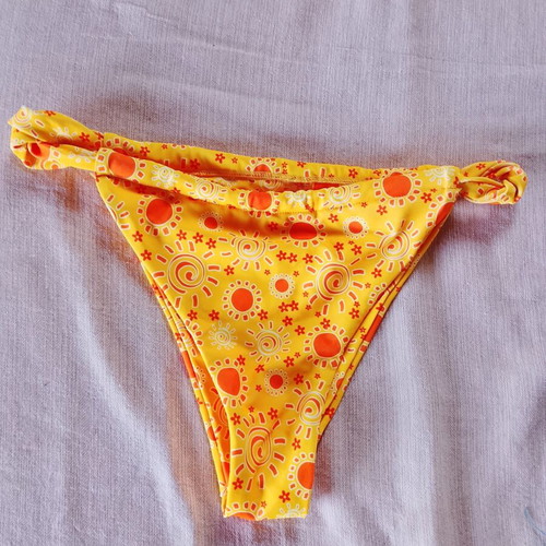 Shein bikini bottom new, yellow and orange, size XL