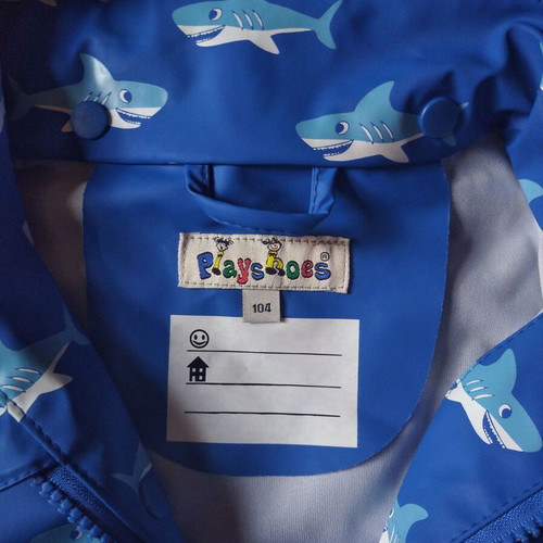 Playshoes Regular "Hai" Blue Waterproof Suit New Size 104cm