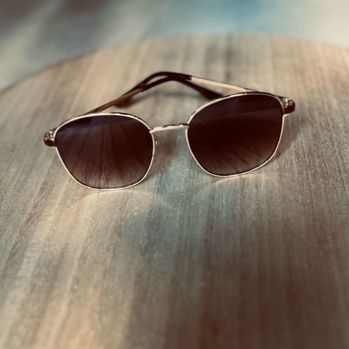 Gianni Venturi sunglasses new, brown and gold tones