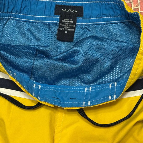Nautica swimwear No6 used, yellow-blue, size S for 6 years old