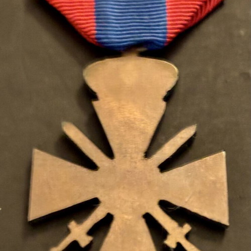 War Cross 1940 Medal used, rare variety without back side